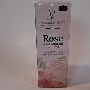 Rose Essential Oil with Floral Design